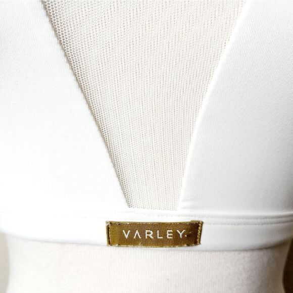 Varley Yoga Sports Bra Mesh Insert White Size XS - Picture 3 of 7
